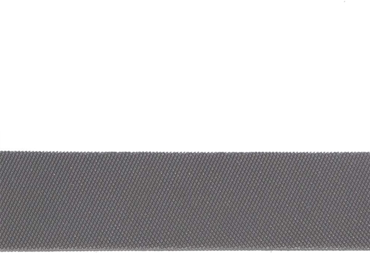 Platte Stalen Vijl - Metaalbewerking Vijl - Metaal Vormgeven - Ergonomisch Handvat - 8 Inch - Grijs