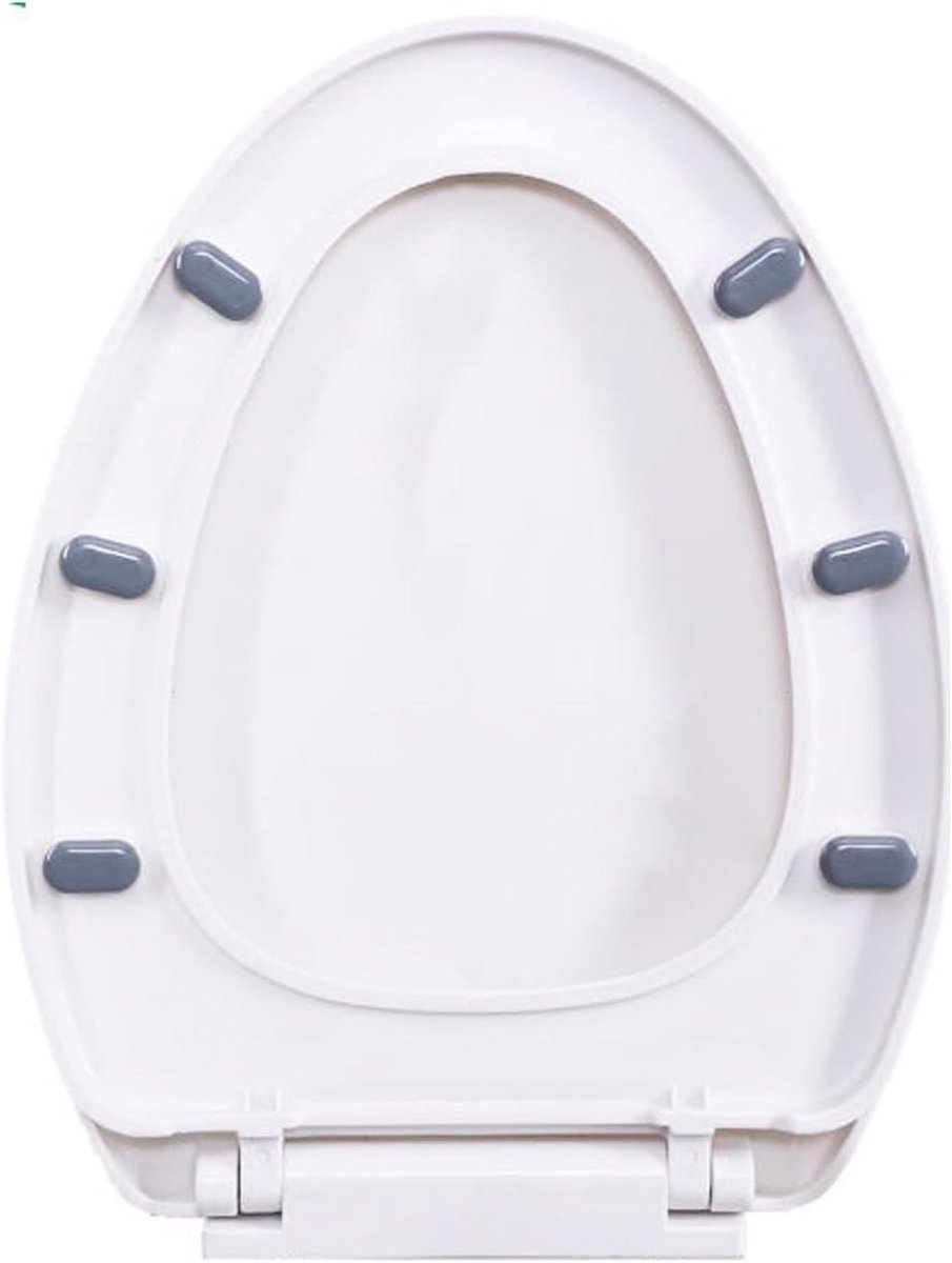 Toiletstoelhoezen - Zachte zitting - Badkamercomfort - Zachtsluitend ontwerp - Universeel - Wit