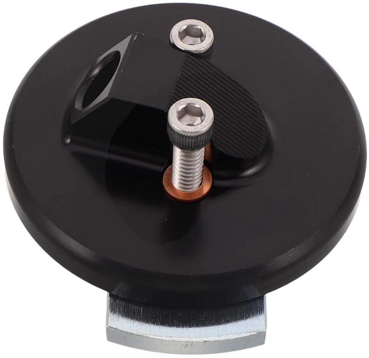 Oliepeilstok Adapter - Lekvrije Aansluiting - Nauwkeurige Meting - Robuuste Rubberen Connector - 8.9 x 7.5 x 4.3 cm - Zwart
