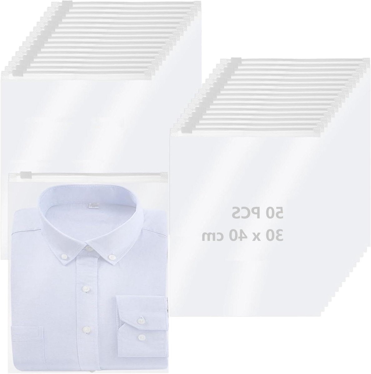 Ritszakken - Opbergzakken - Kleding Opbergen - Ventilatiegaten - 40 x 30 cm - Mat