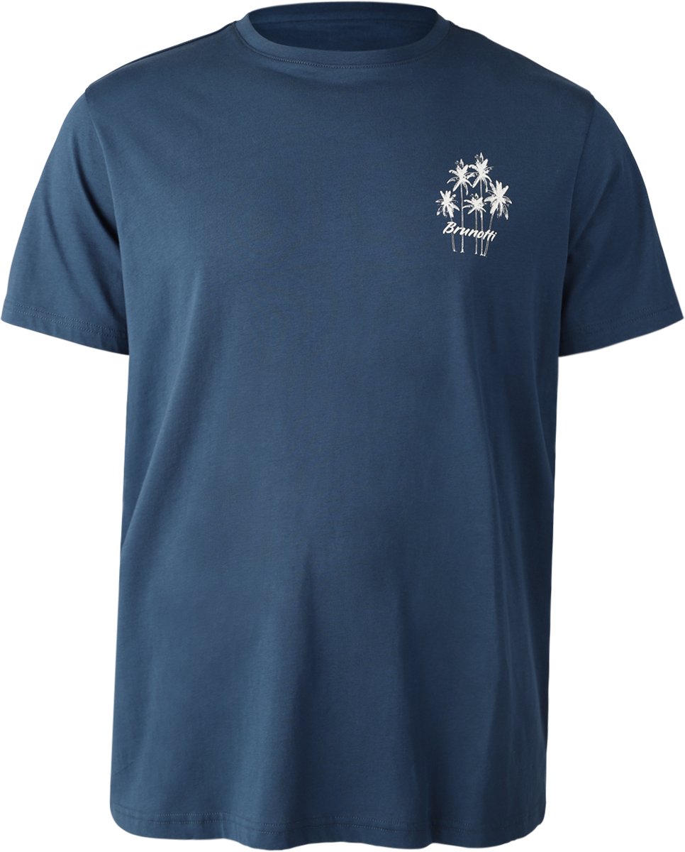Brunotti T-Shirt Heren Night 100% Katoen S Blauw