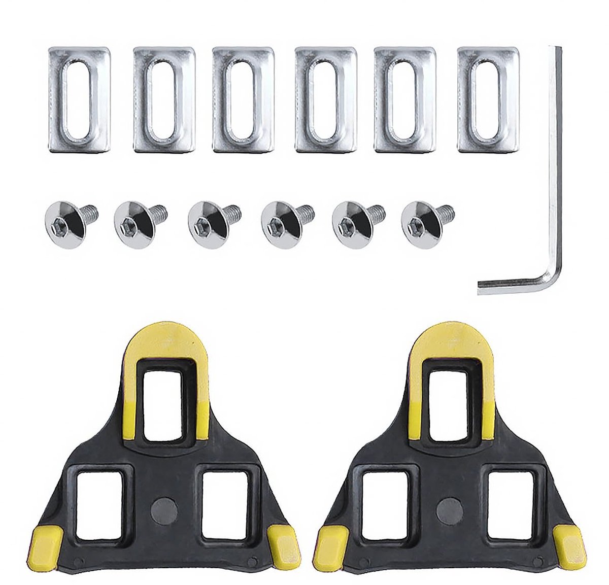 Allecto - Fiets Pedalen Cleats - Compatibel met Shimano SPD - Set van 2 - Hoogwaardige kwaliteit - Duurzaam materiaal - Ideaal voor fietsers - Gesc...