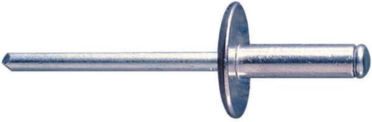 Aluminium Klinknagels - Brede Kop Bevestiging - Vastzetten Materialen - Corrosiebestendig - 4 x 10 mm - Zilverkleurig
