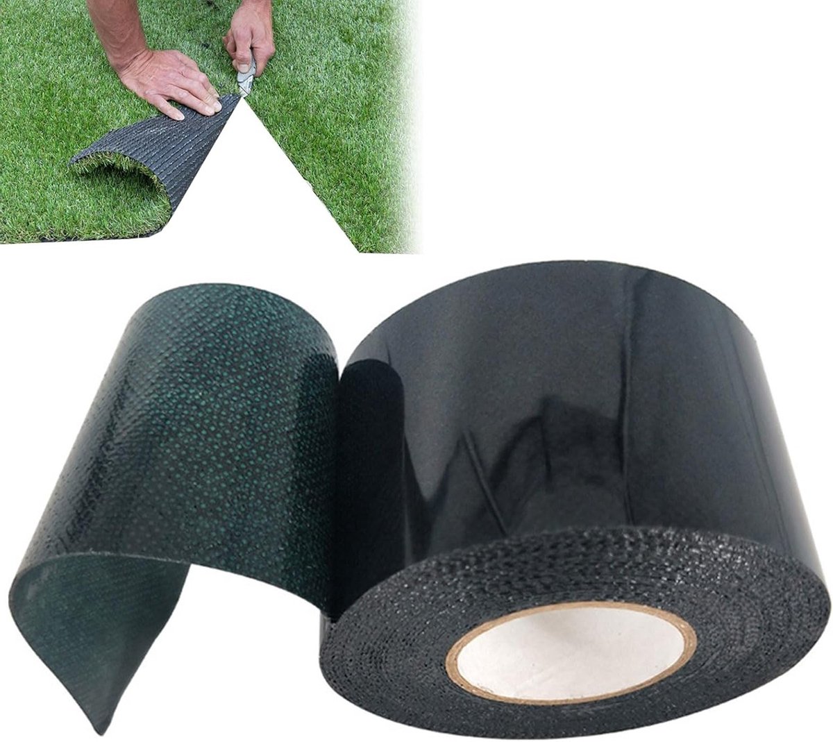 Dubbelzijdige tape voor kunstgras, 50 mm x 5 m, ideaal voor tuin, balkon en terras, sterke hechting en waterbestendig