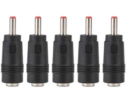 Allecto - DC Stekkers Power Adapter - 5 Stuks - Plug and Play - 5.5 x 2.1mm naar 3.5 x 1.35mm - Converter Connector - Geschikt voor Router - Compac..