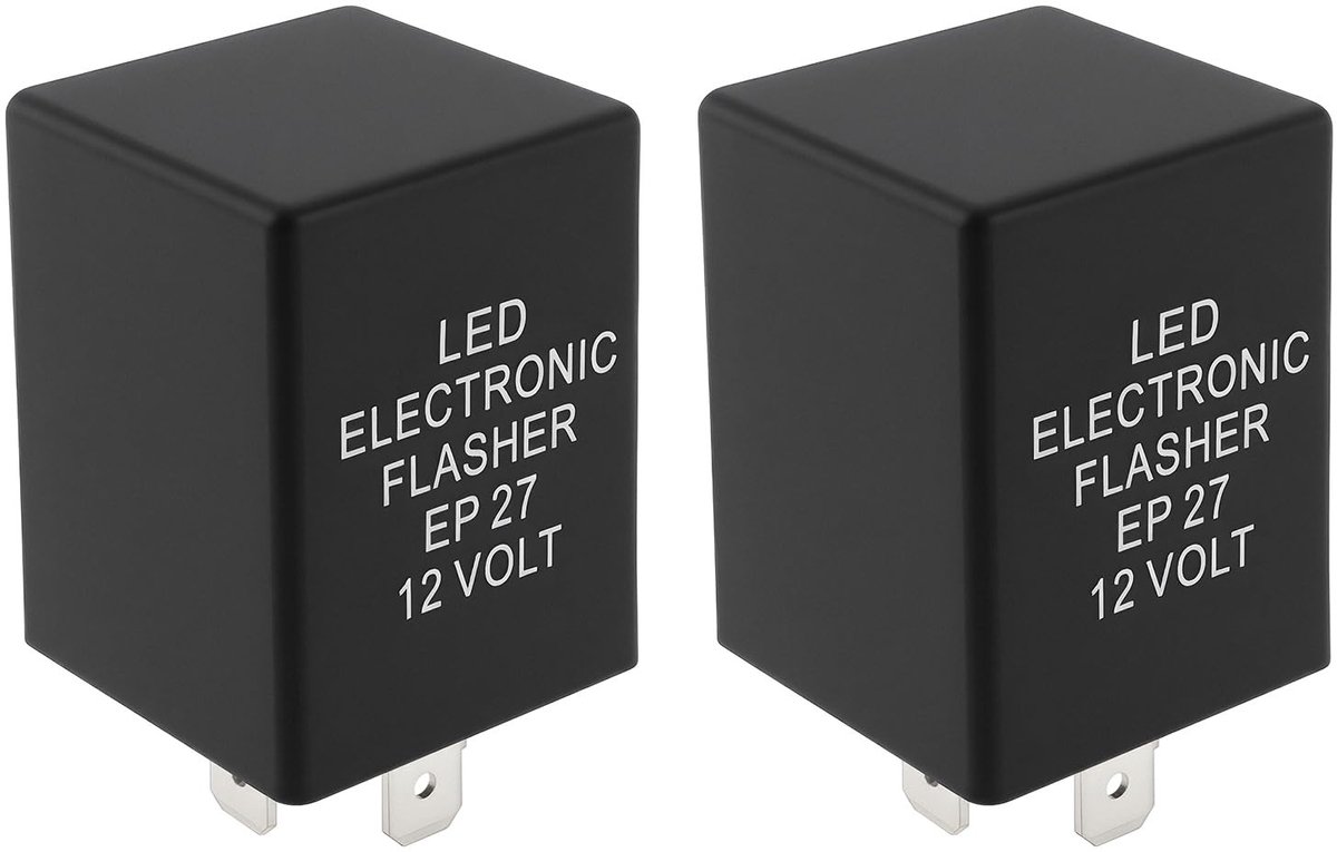 Allecto - Turn Signal Relay - 5Pin LED Flasher - Betrouwbaar en efficiënt - Geschikt voor meerdere voertuigen - Hoge kwaliteit signaal - Eenvoudige...