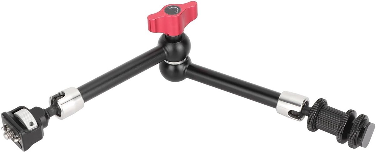 ONF3 - Multifuntionele Articulated Arm - 1/4"-20 Houder - 30 cm - Camera Accessoires - Flexibel en veelzijdig - Voor videoproductie - Zwart