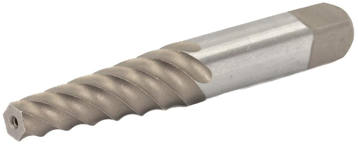 Schroevenverwijderaar - Gebroken schroef extractor - Vastzittende schroeven verwijderen - Gemaakt van koolstofstaal - 127 cm lengte - Metaal