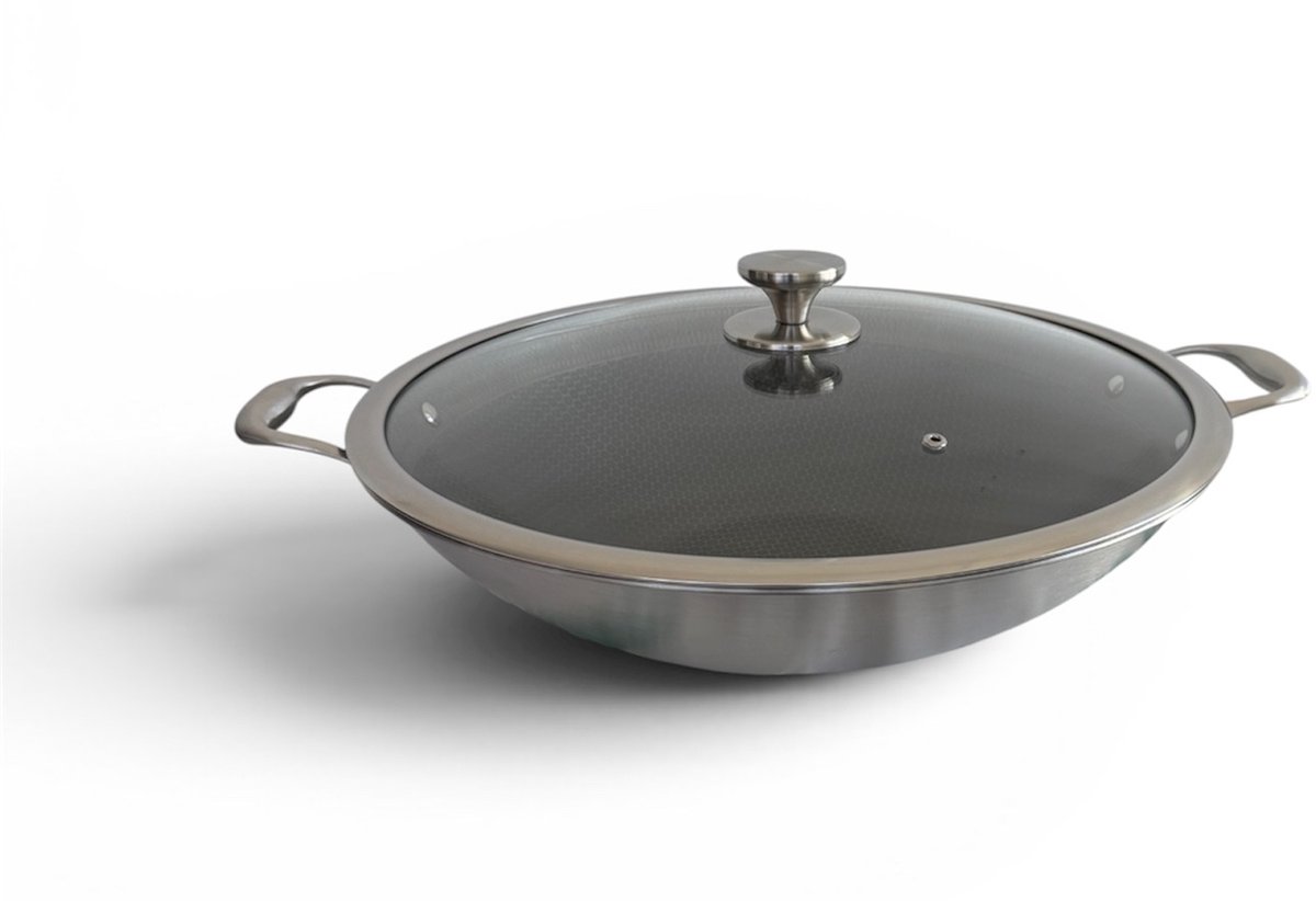 Wokpan (36 cm) Krasvrij Coating - Geschikt voor alle warmtebronnen