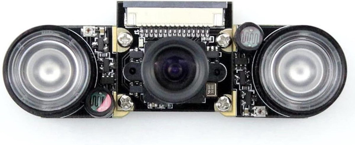 Infrarood Camera Module - Nachtzicht Camera - Beveiliging Thuis - IR-CUT Filter - 5 Megapixel - Zwart
