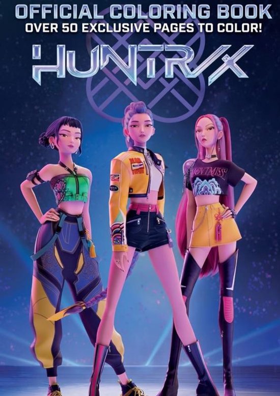 HUNTR/X Coloring Book – 50+ Exclusive Pages - cover