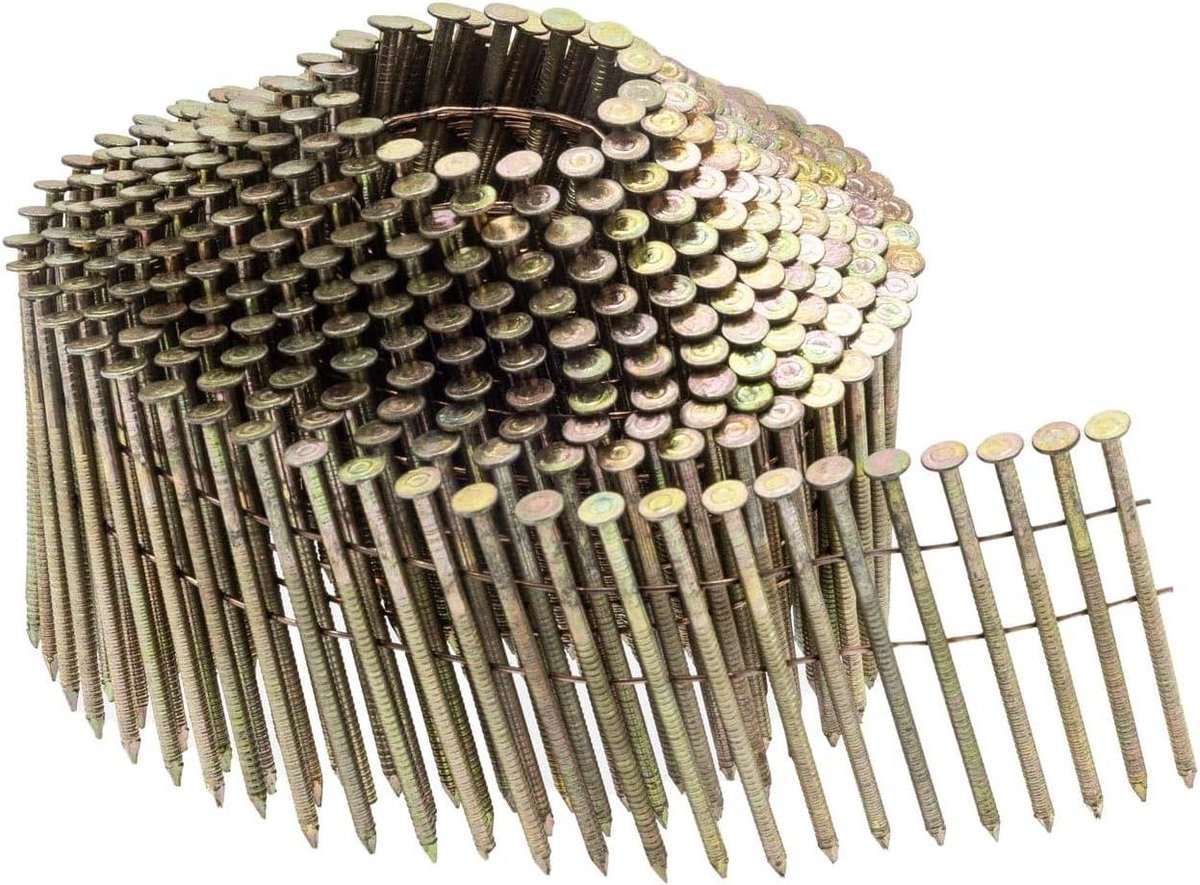 Coilspijkers - Ringnagels - Efficiënt Bevestigen - Galvaniseerd Staal - 10.500 Stuks - Zilver