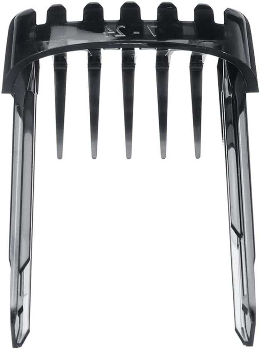 Styling Gids Kam Set - Haar Trimmer Opzetstuk - Uniform Haar Knippen - Geronde Tanden - 7-24mm - Zwart