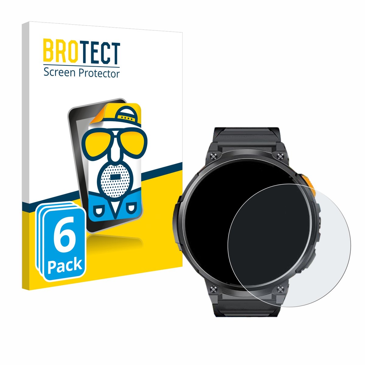 BROTECT - Screenprotector voor Dremac FV6-A 1.85" - Folie Beschermfolie matte 6 Stuks