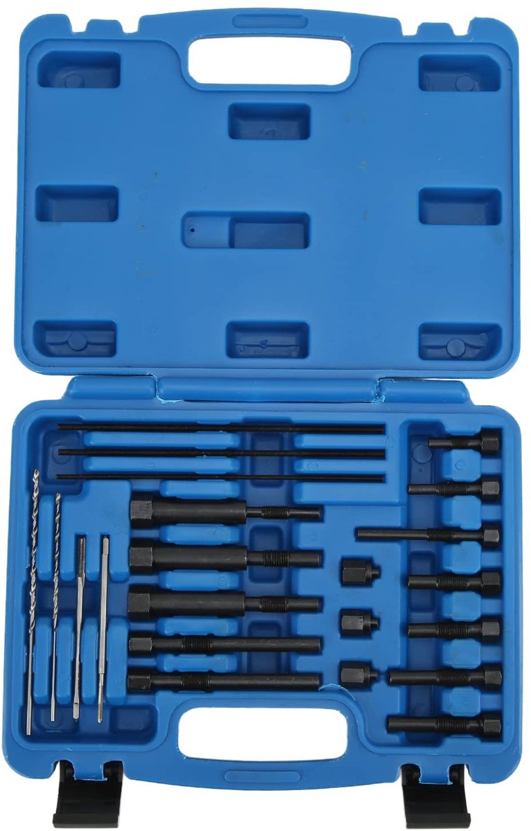 Dailygoods - Dailygoody - Gloeibougietrekkerset - Professionele Glow Plug Extractor - Ergonomisch - 22 Stuks - Hoogwaardig Metaal voor Onderhoud - M10 M8 terminals...