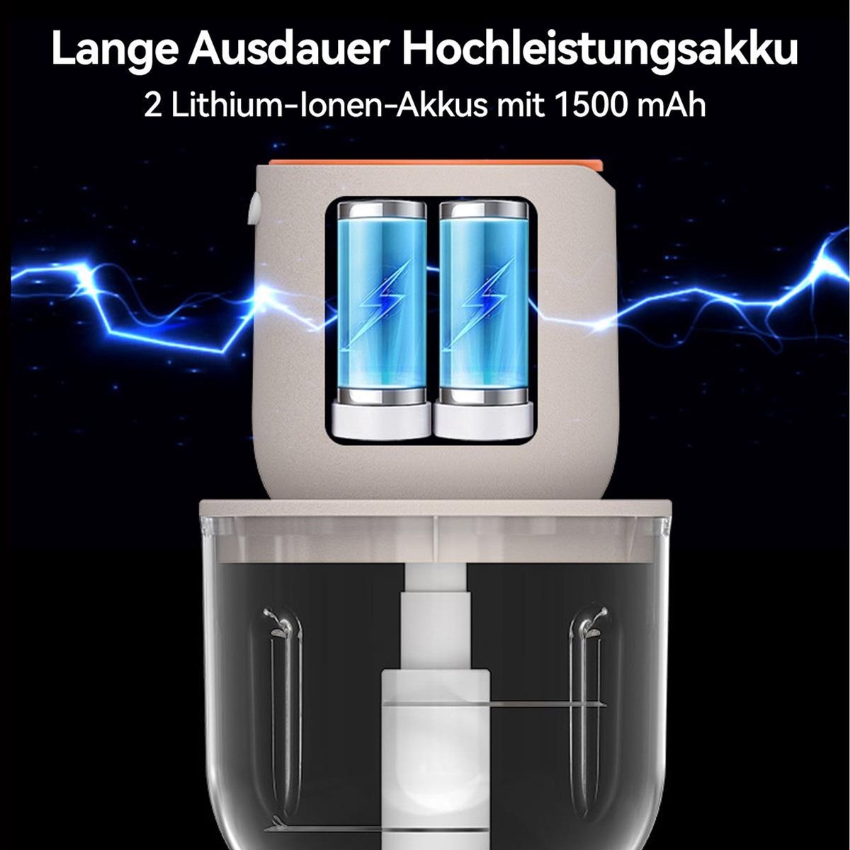Deze groentesnijder, snoerloze elektrische keukenmachine en miniblender wordt geleverd met een glazen kom van 600 ml en kan worden gebruikt voor het verwerken van vlees, groenten, uien, knoflook, fruit en noten.