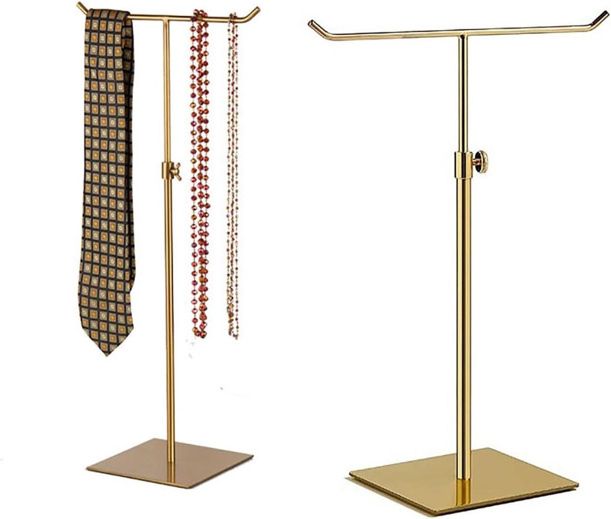 Handtas Display - Portemonnee Houder - Winkel Presentatie - Verstelbare Hoogte - 35-60 cm - Goud