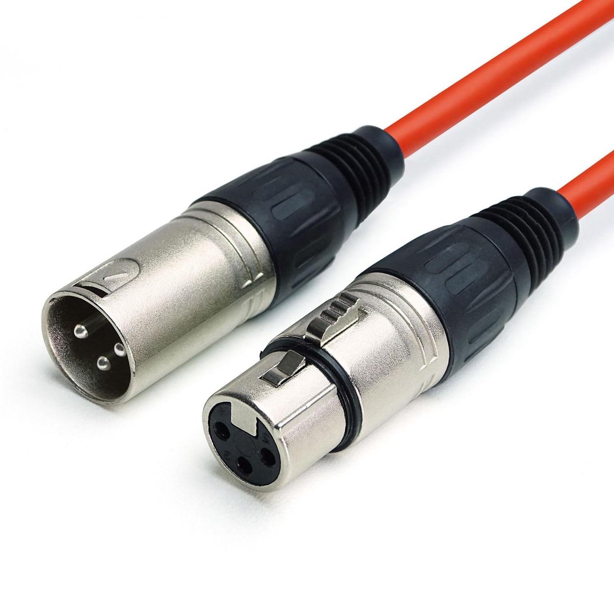 Microfoonkabel - XLR Kabel - Muziek Opnemen - Hoge Kwaliteit - 10 Meter - Rood