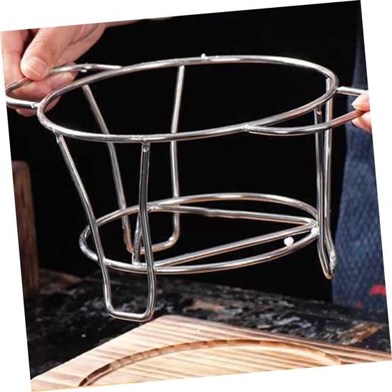 Kookplaat Stand - Grill Rek - Buiten Koken - Stabiele Steun - 24.5 x 17 x 11 cm - Zilver — afbeelding 4