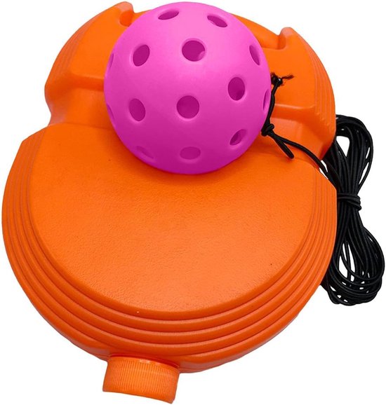 Trainingshulp Bal - Pickleball Set - Zelf Trainen - 40 Gaten Bal - 30 x 26 x 9 cm - Zwart — afbeelding 5