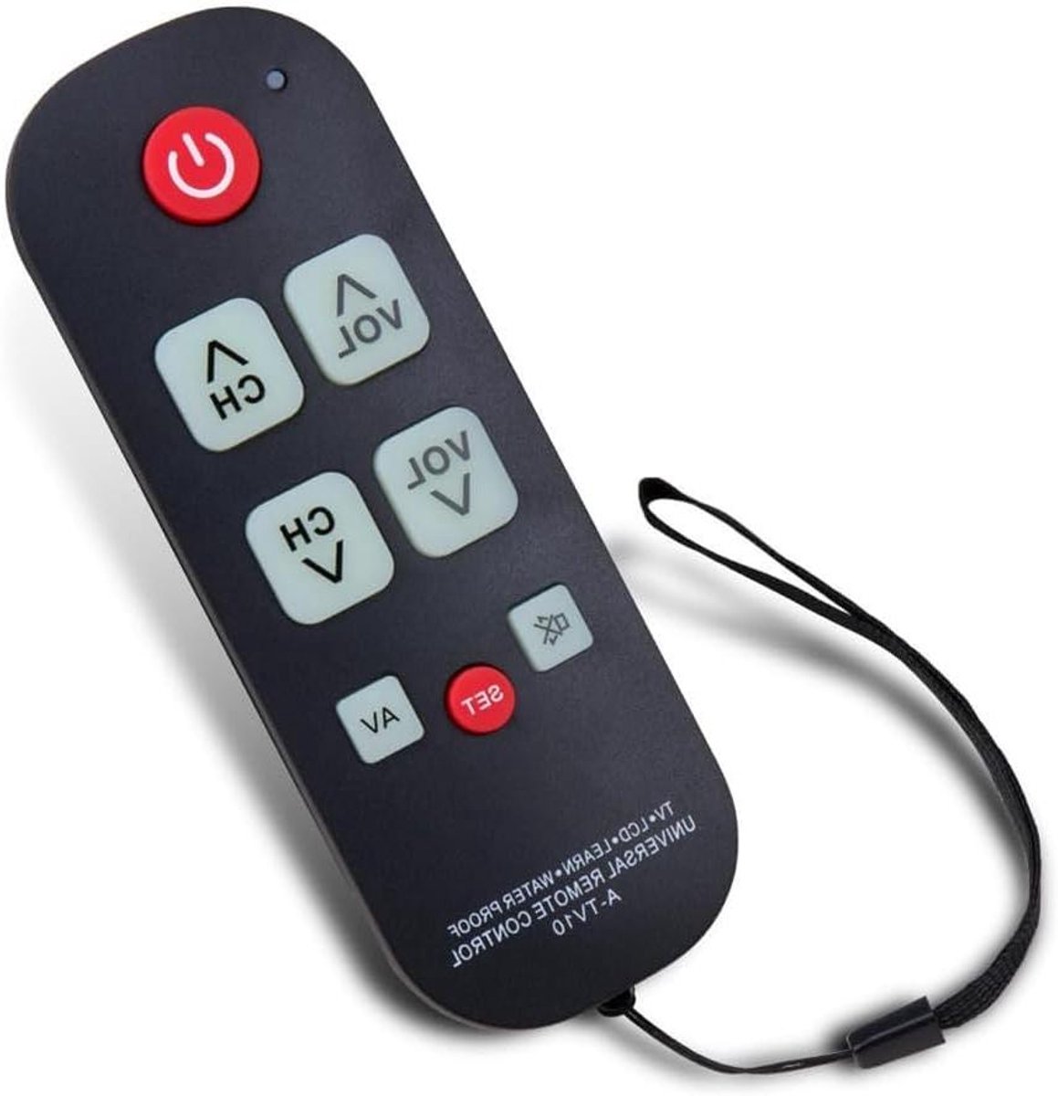 TV Afstandsbediening - Universele Controller - Eenvoudig TV Kijken - Speciaal voor Senioren - 15 x 6 x 3 cm