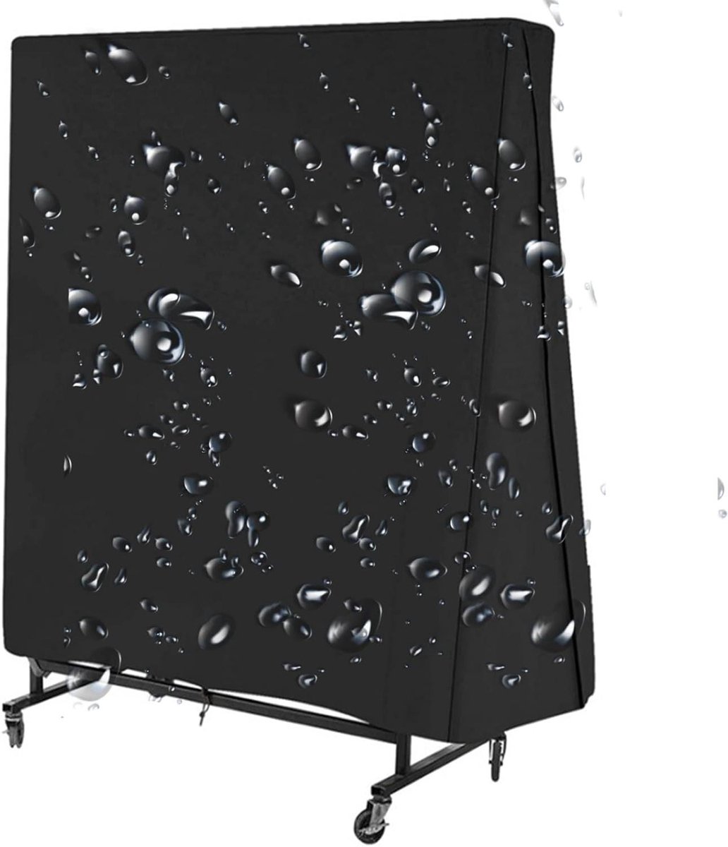 Tafeltennistafel Hoes - Buitenhoes Tafel - Bescherming Buiten - Waterdicht Oxford Materiaal - 165 x 70 x 185 cm - Beige