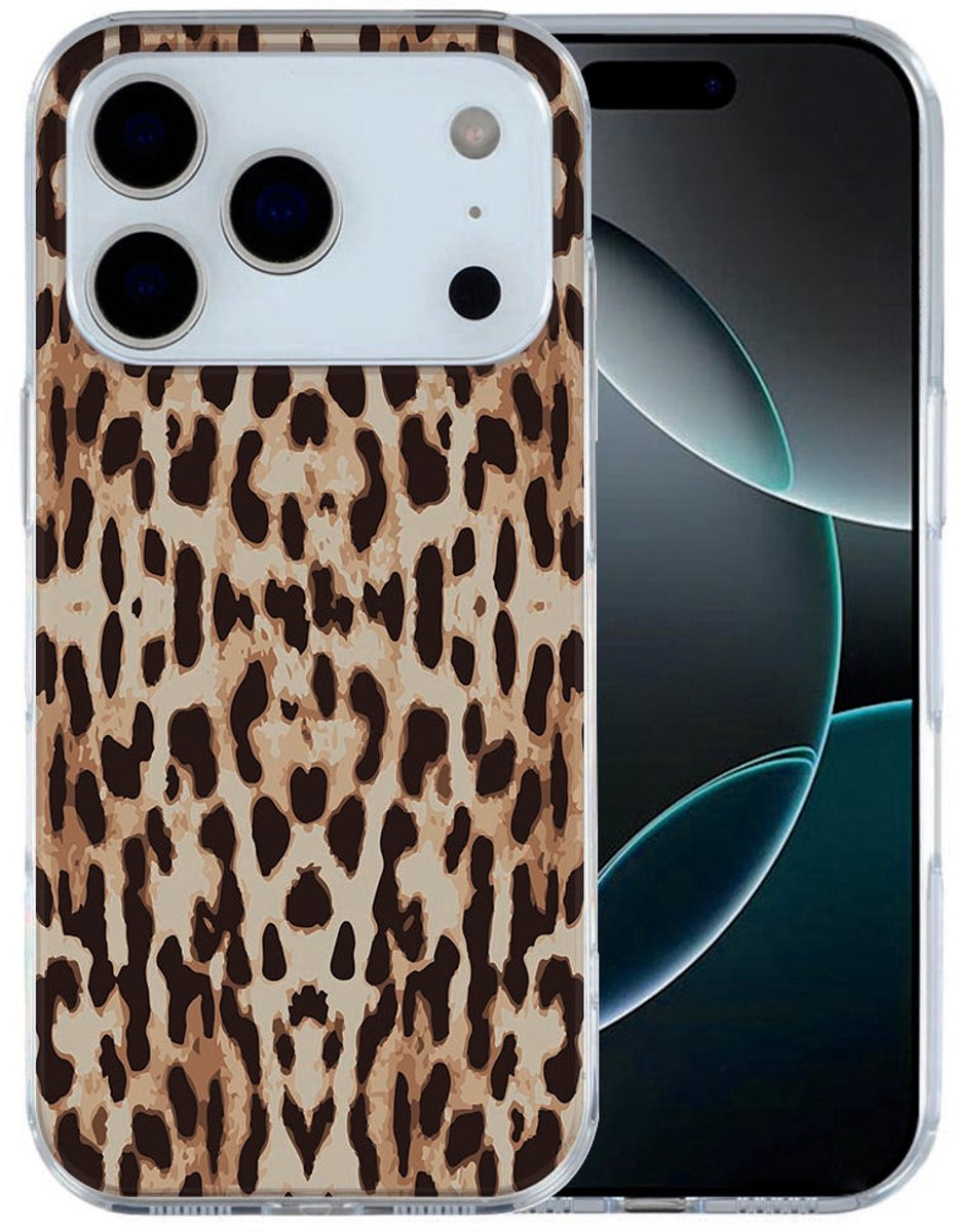 iPhone 17 Pro Max Hoesje Leopard – TPU Cover met Luipaardprint