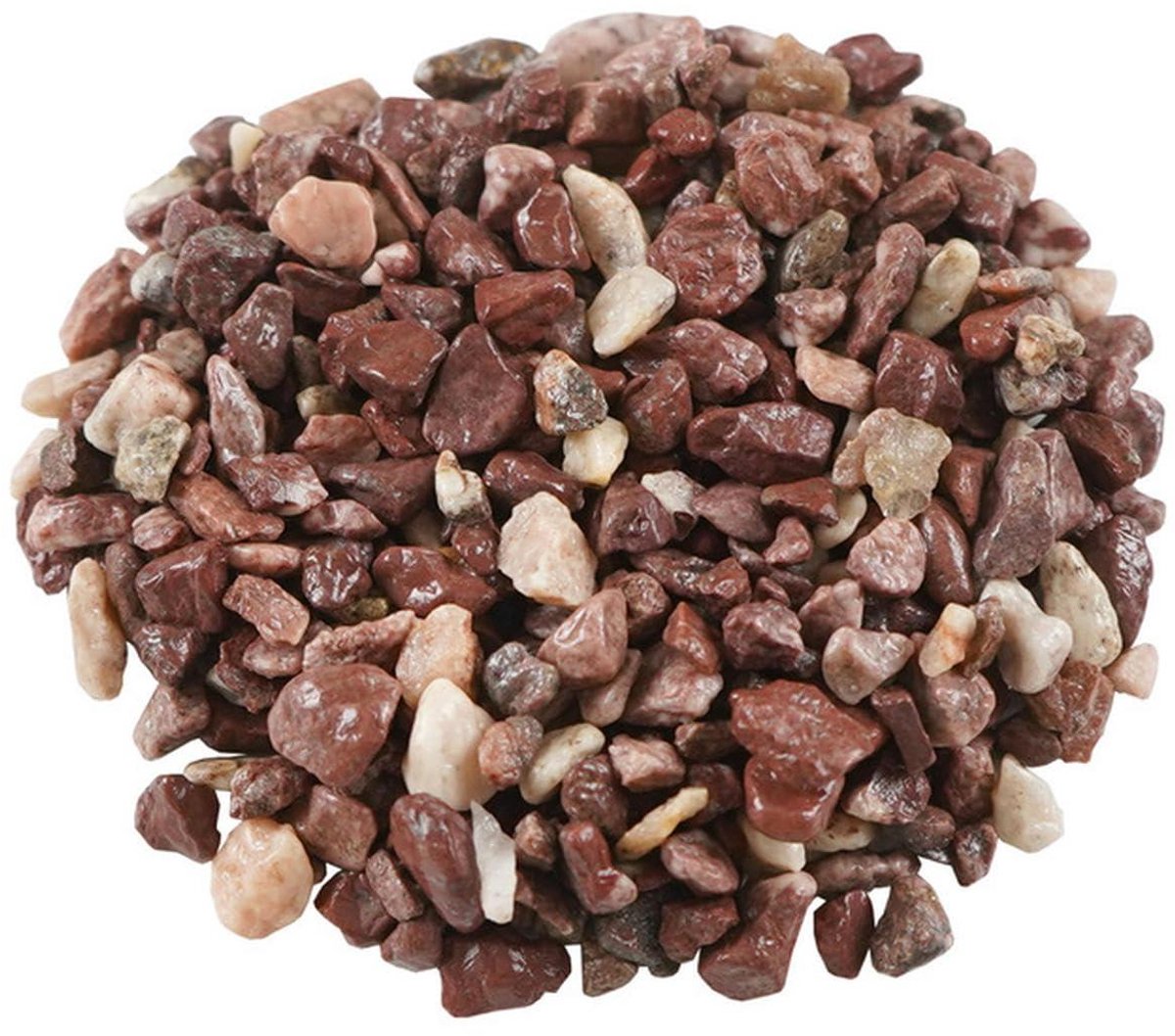Natuurlijke Tuinkiezels - Decoratieve Stenen - Bloemstukken Maken - Veilig Materiaal - 5-8mm - Rood