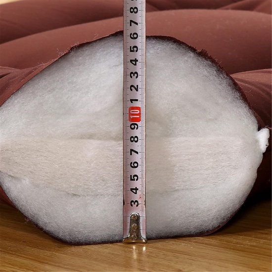 Japanse Vloermatras - Futon Matras - Comfortabel Slapen - Drie-dimensionaal Gewatteerd - 90x200 CM - Olijfgroen — afbeelding 2
