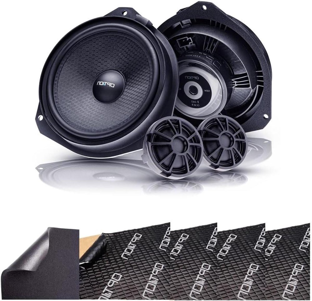 Luidsprekerset Auto - Compospeakers Voertuig - Verbeter Geluid - 100% Plug & Play - 165mm - Zwart