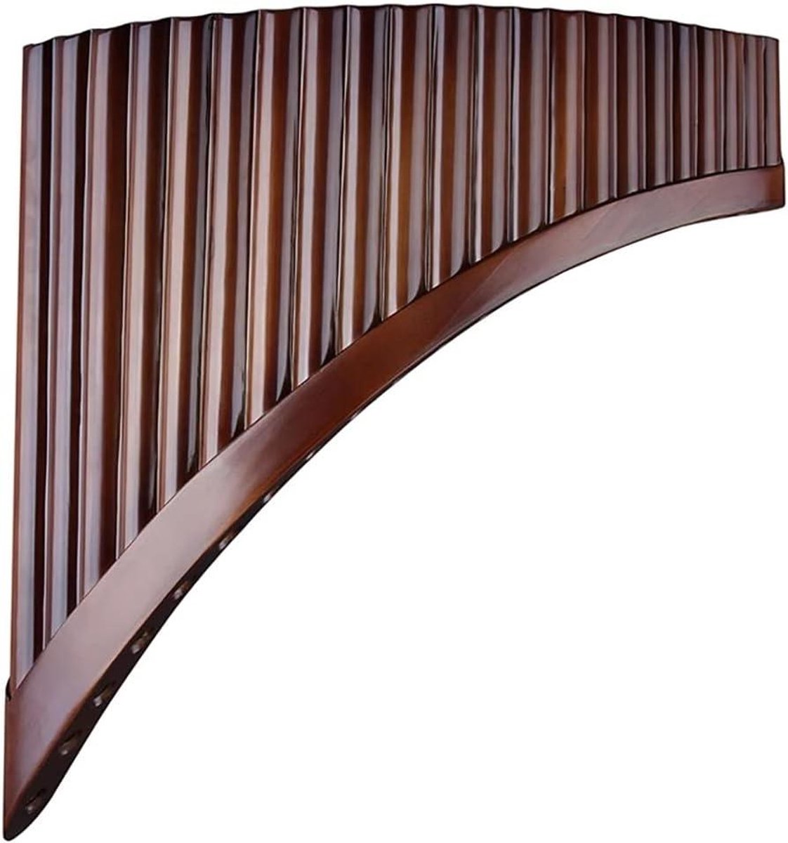 Panfluit - Houtblazer Instrument - Muziek Maken - Traditioneel Bamboe - 22 Pijpen - Bruin