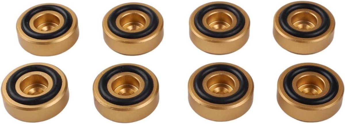 Snijplank Voeten - Meubelpoten - Stabiliteit Verbeteren - Antislip Rubber - 8 Stuks - Goud