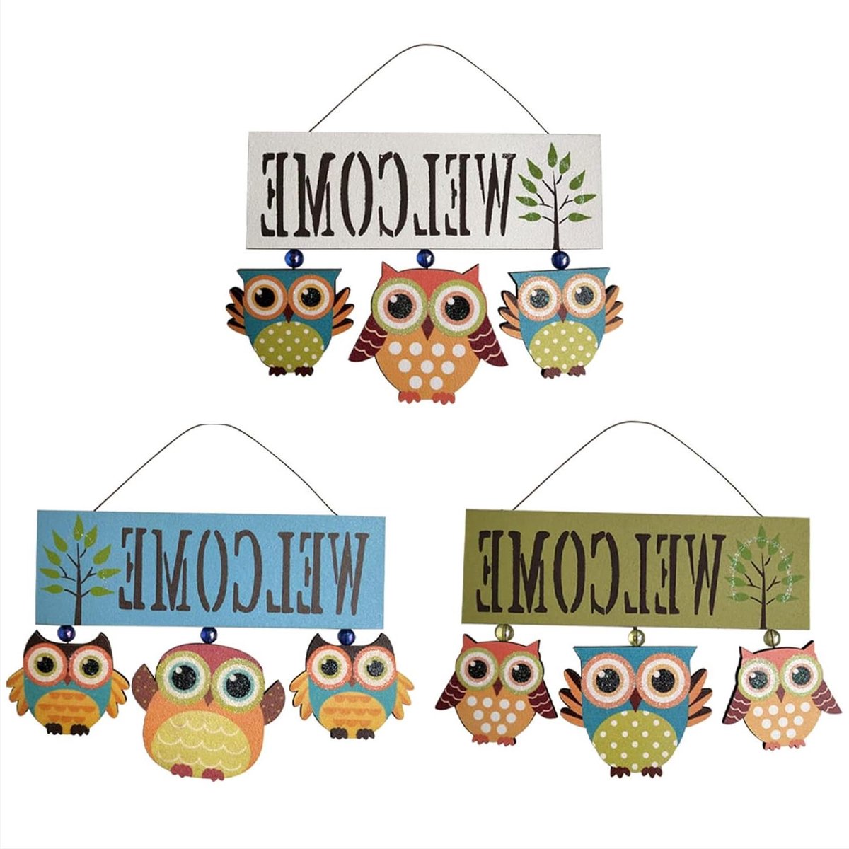 Houten Welkomstbord - Decoratie Plaque - Huis Verwelkomen - Rustieke Boerderij Stijl - 30x10cm - Natuurlijk Hout