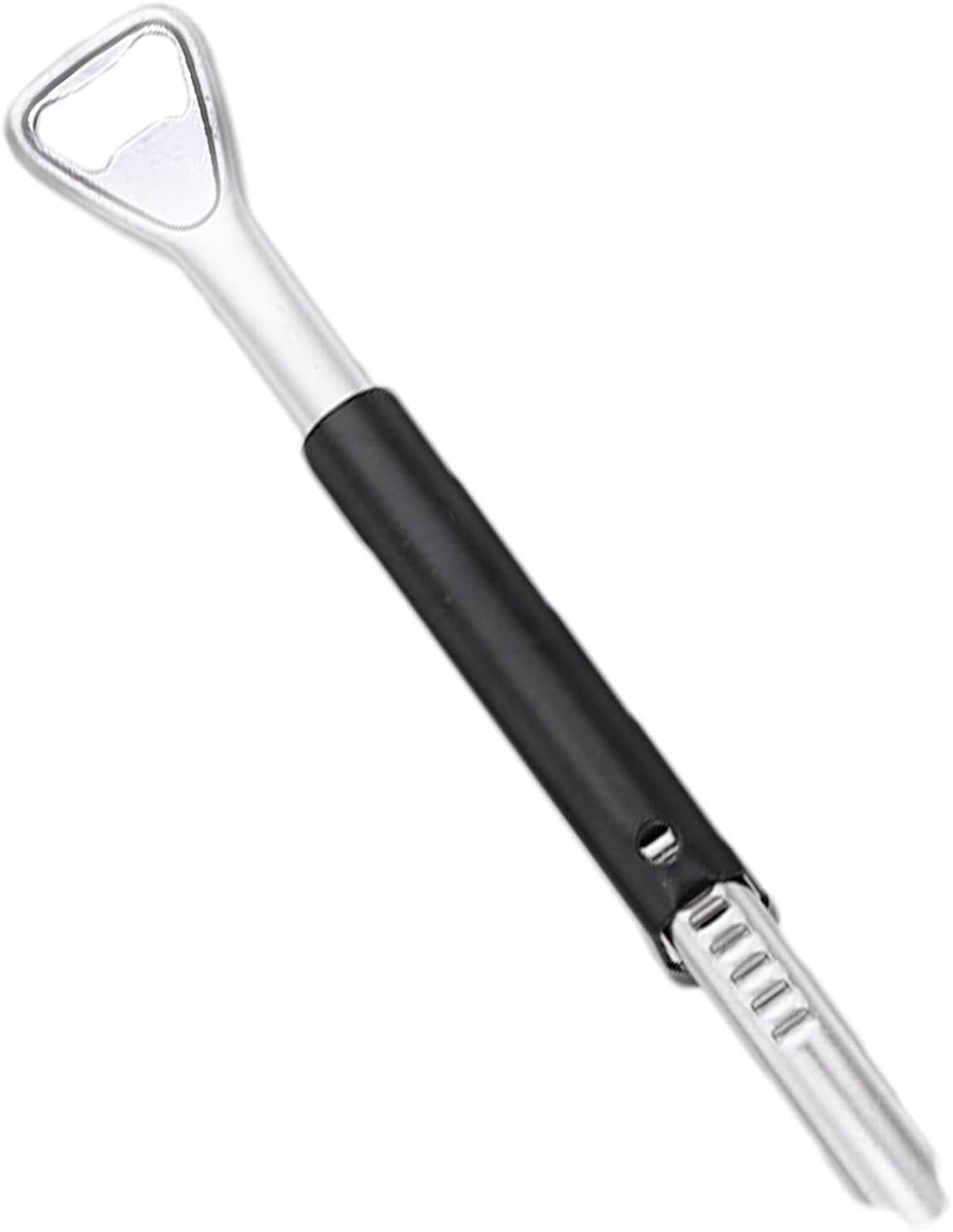 Handmatige blikopener - Keukengadget - Blikjes openen - Ergonomische grip - 227 cm - Zwart