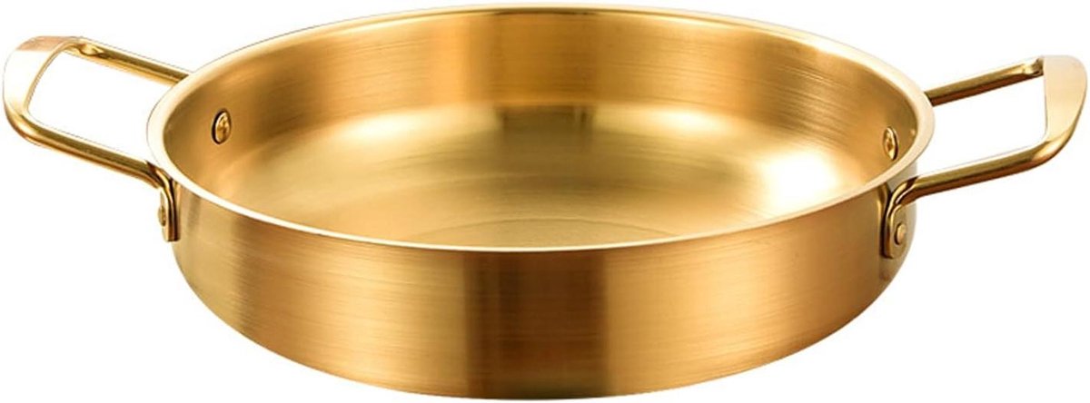 Roestvrijstalen Pan - Kleine Soeppot - Thuis Koken - Uniforme Verwarming - 18cm Diameter - Goud