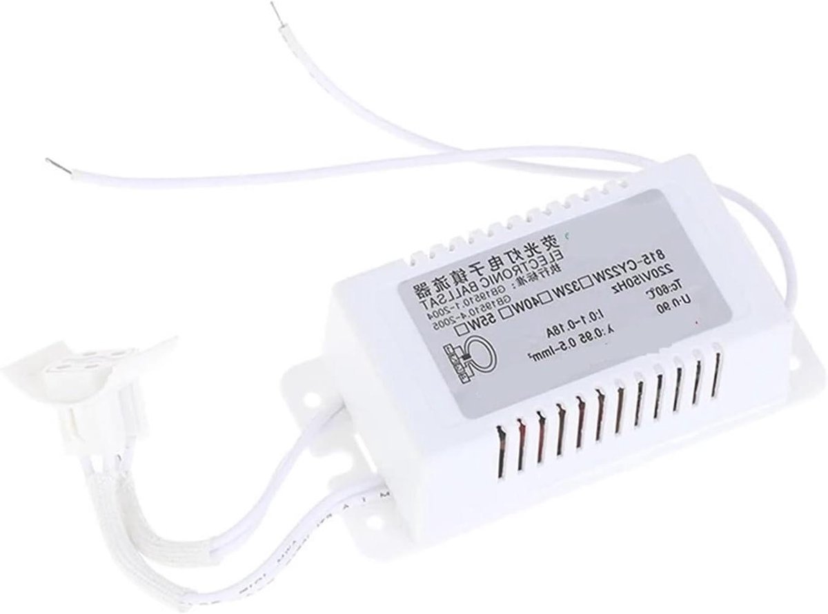 Elektronisch voorschakelapparaat - Ronde buis ballast - Verlichting optimaliseren - Energiebesparend ontwerp - 8.6 cm x 4 cm - Zwart wit