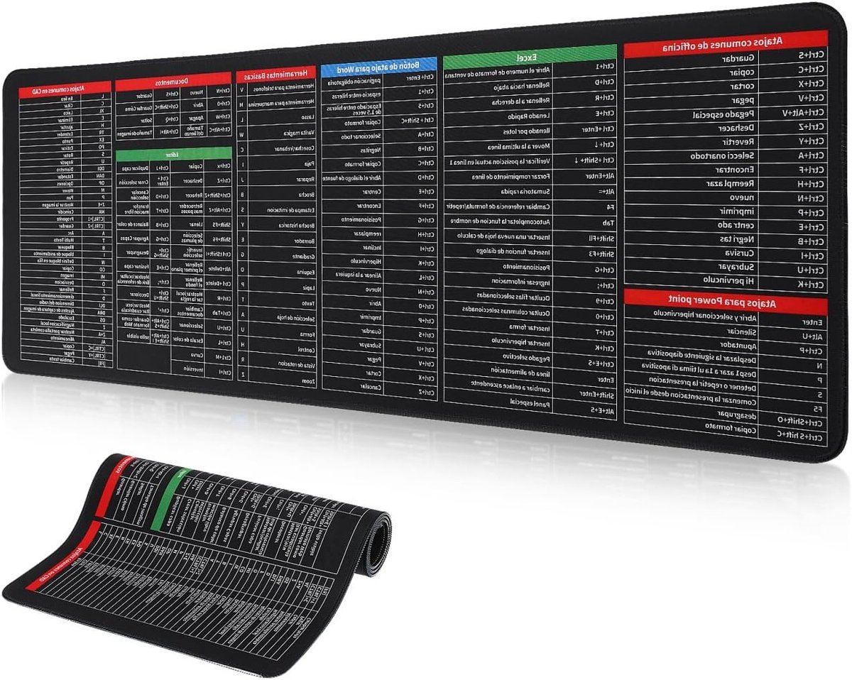 Comfortabele en duurzame muismat voor computergebruik - Antislip, ideaal voor toetsenbord en muis, perfect voor gamers en kantoorgebruik