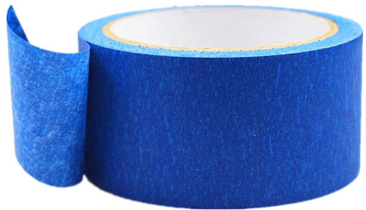 Schilderstape - Afplaktape - 3D Printer Bed - Gemakkelijk Verwijderbaar - 45mm x 30m - Blauw