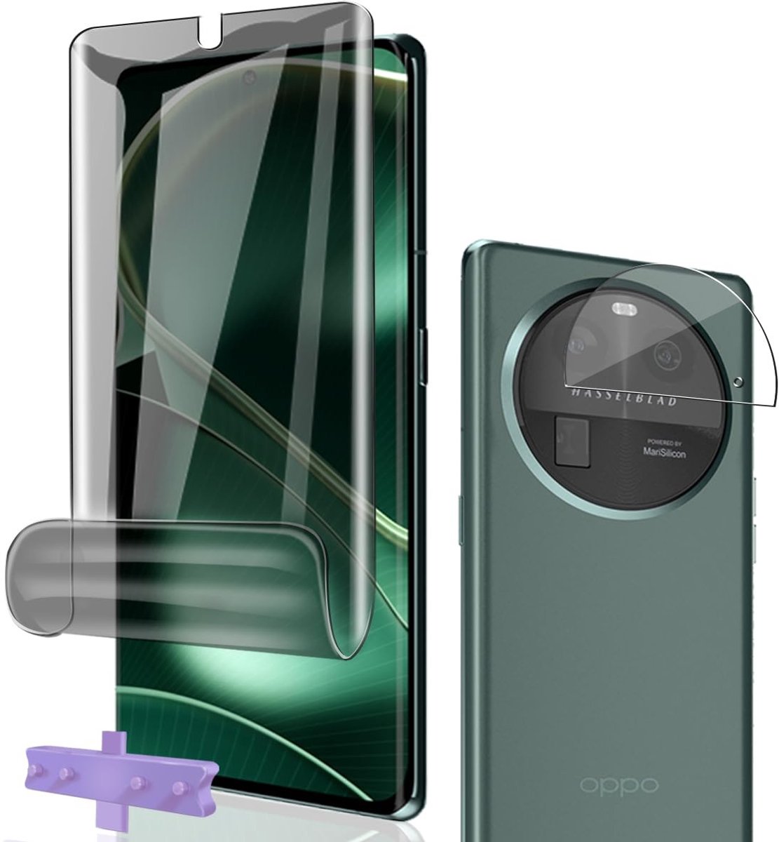 Cosensi - Dailygoods - Dailygoody - Zichtbescherming - TPU schermbescherming - Eenvoudige montage - Anti Spy - Camera bescherming - Geschikt voor Find X6 Pro