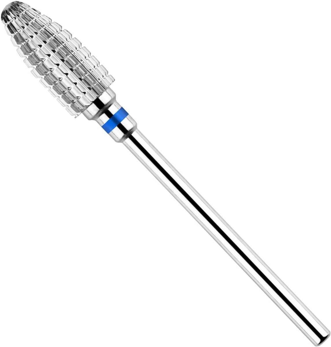 5-in-1 Carbide Nagelboor voor het Verwijderen van Nagelriemen en Acrylnagels - Professionele Tungsten Stalen Bits voor Manicure en Pedicure, Medium, Zilver