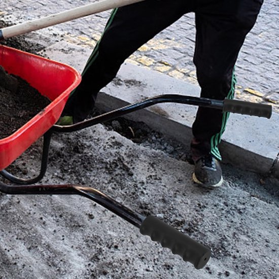Universele Rubberen Handvatten voor Kruiwagen - Antislip & Schokabsorberend Vervangend Paar van Merkloos	 — afbeelding 3
