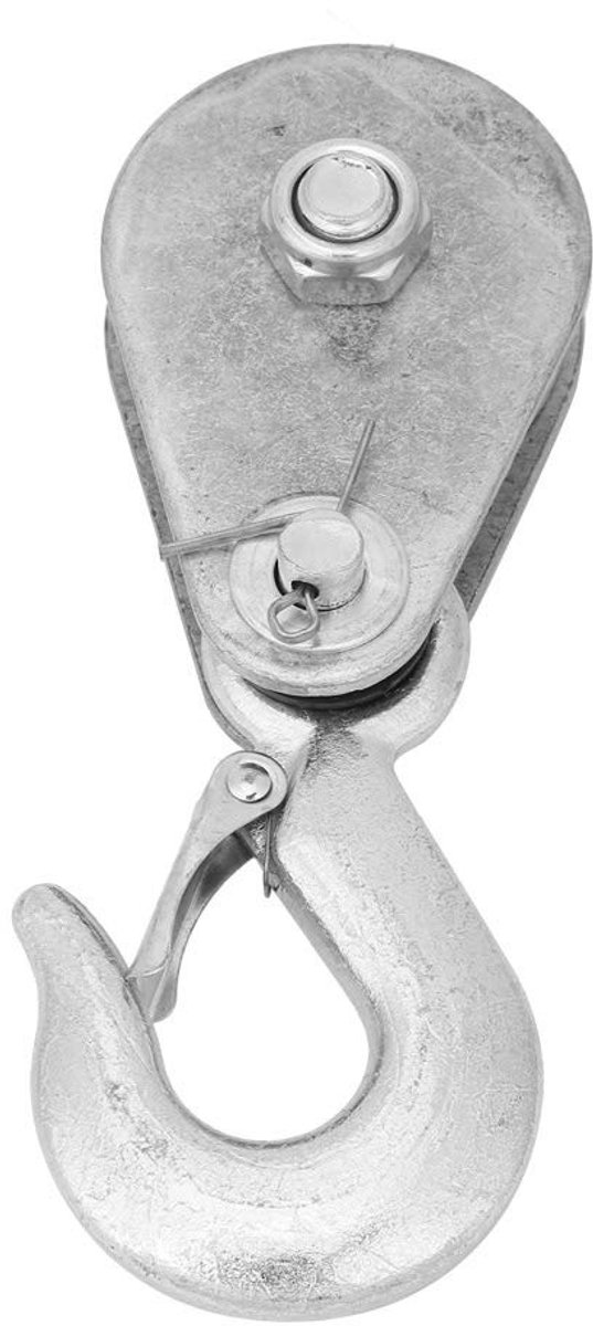 Innovra - Dailygoods - Dailygoody - Single Pulley Block - Hoogwaardig staal - 1 ton - Sterke rifting pulley - Voor kabelgoten - 15 x 5 x 5 cm - Geschikt voor diverse toepass..