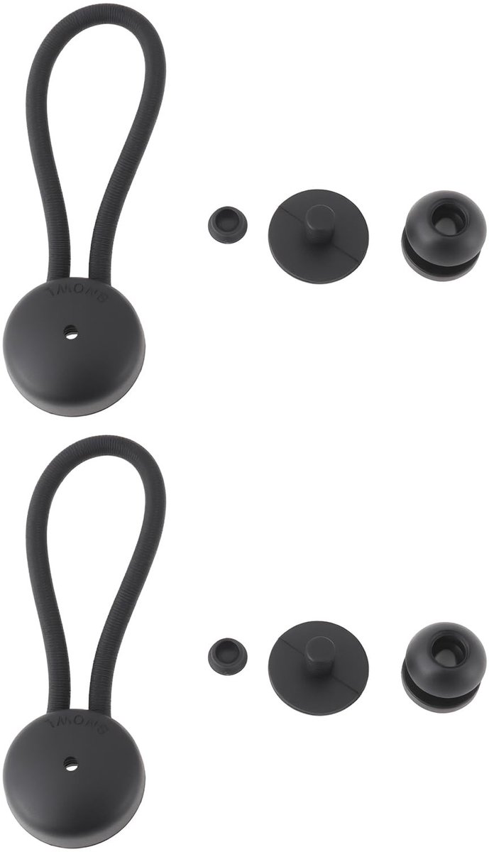 Innovra - Dailygoods - Set van 2 Heavy Duty Elastische Touwen voor Outdoor Gebruik