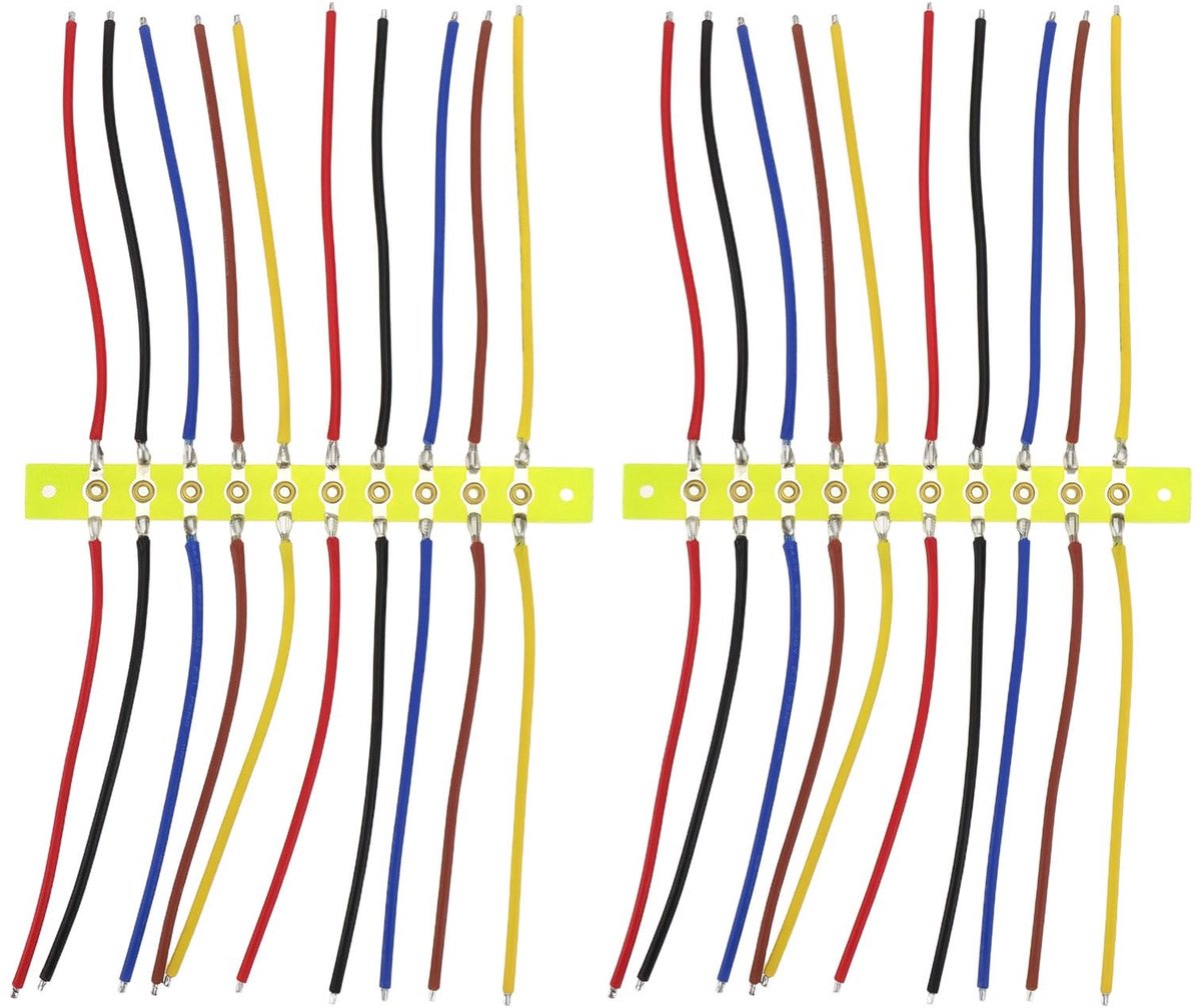 Innovra - Dailygoods - 10 Pins Enkele Rij Soldeer Strip met Draad voor Versterker Bedrading