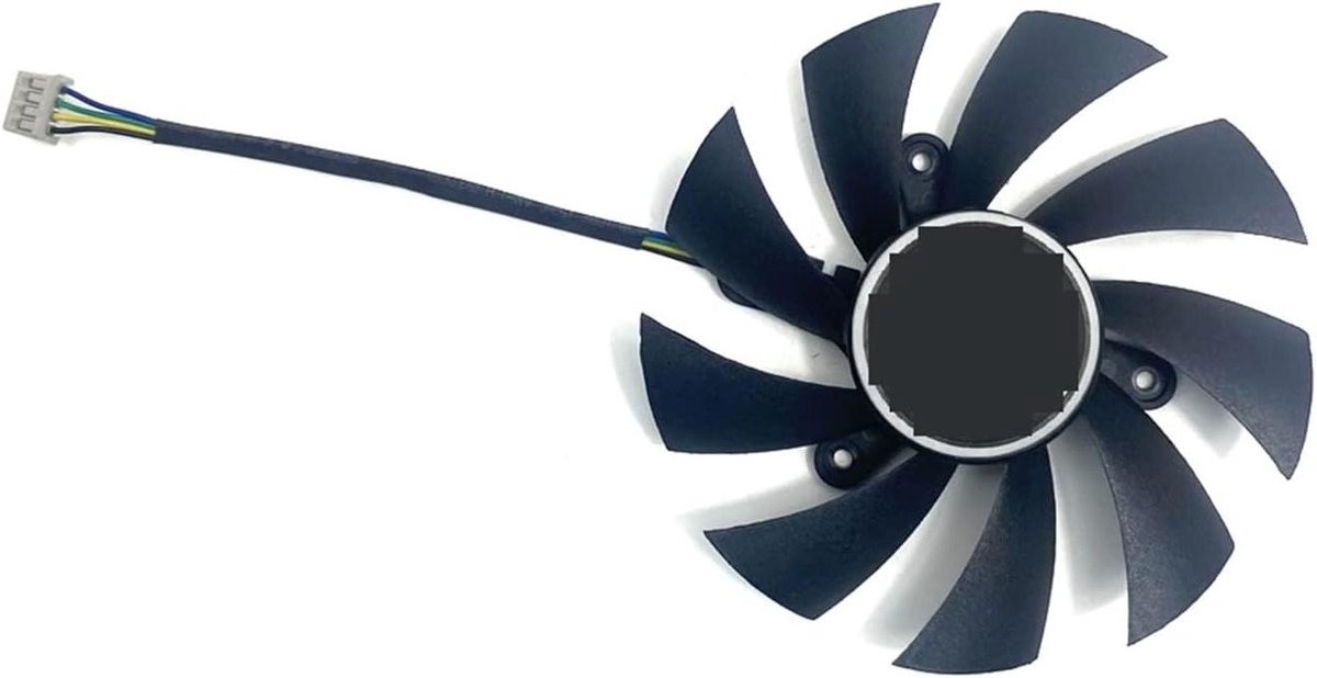 Grafische Kaart Ventilator - PC Koeler - Componenten Koelen - 4-Pin Connector - 85mm - Zwart