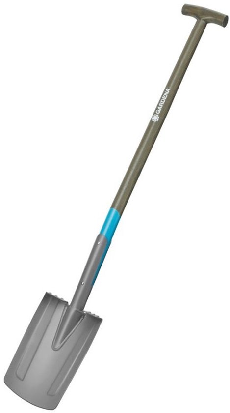NatureLine Spade Schop FSC Essenhout T-greep Geharde Stalen Spade Grond Graven Tuingereedschap