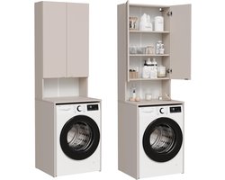 Wasmachine Ombouw - Opbouwmeubel - Kast Wasdroger - Meubel - netjes