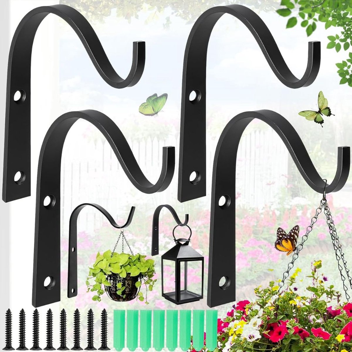 Plantenhaak Hanging Basket - Muurhaak voor Planten - Wandhaak