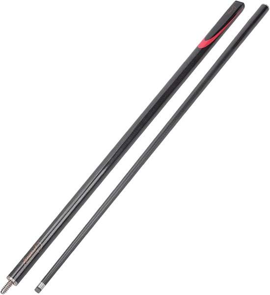 Biljartkeu - Poolkeu Snookerkeu - Precisie Spel - Koolstofvezel Constructie - 1.45 Meter - Zwart — afbeelding 2