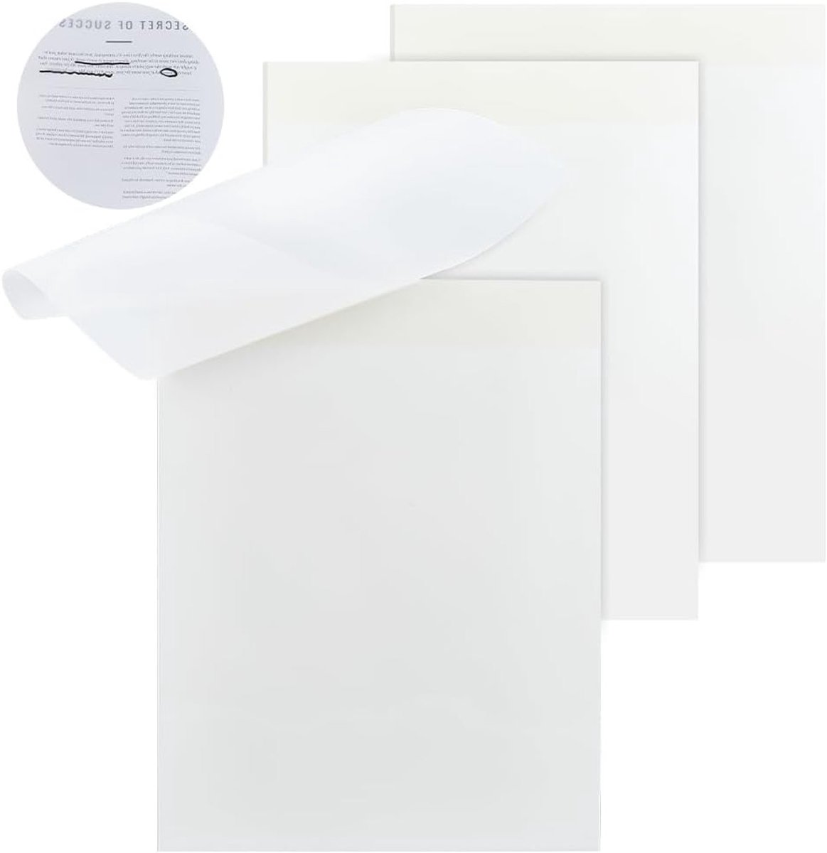 150 vellen transparante zelfklevende notities, extra grote heldere notities voor notitieboeken, annotaties en organisatie